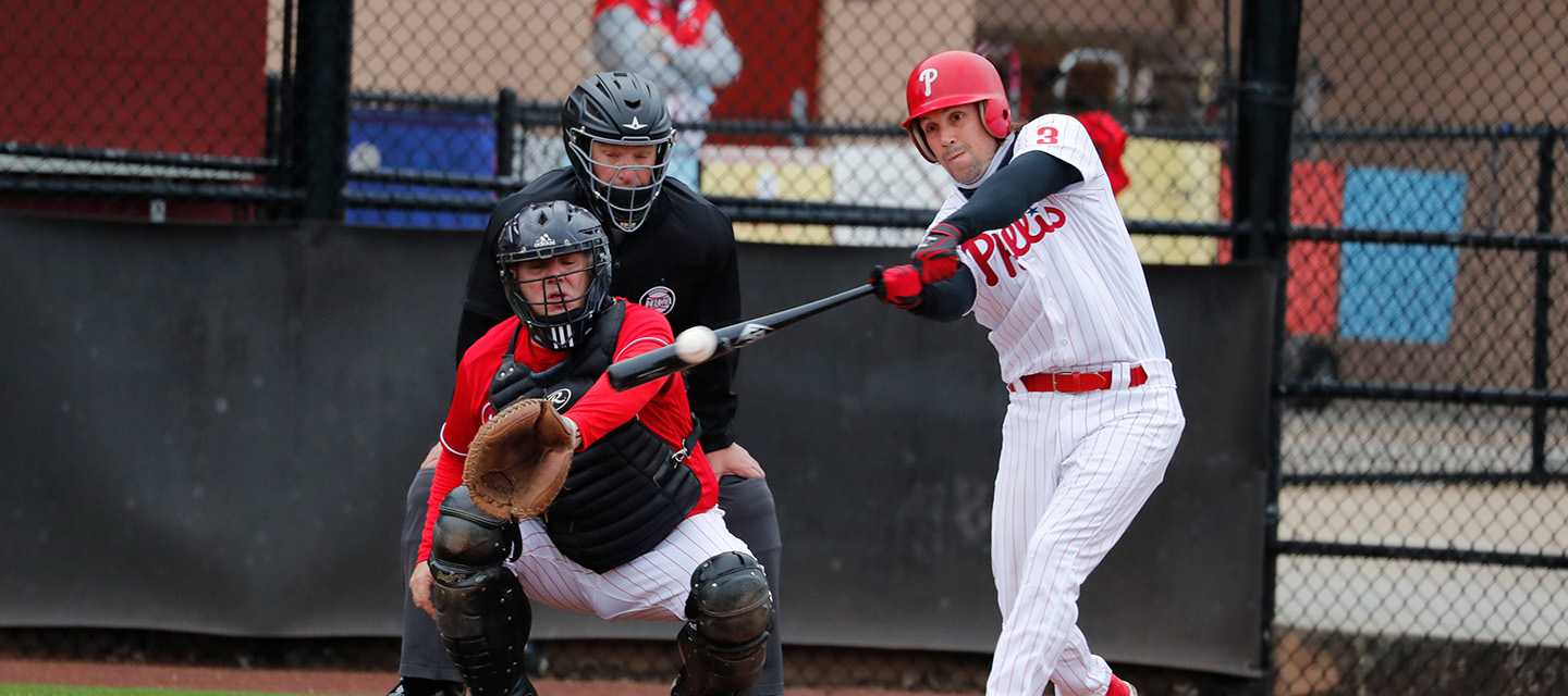 Hitter making solid contact